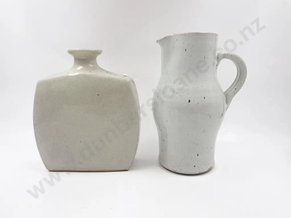 Paul Melser Jug & Glazed Pottery Lampbase Image 1++