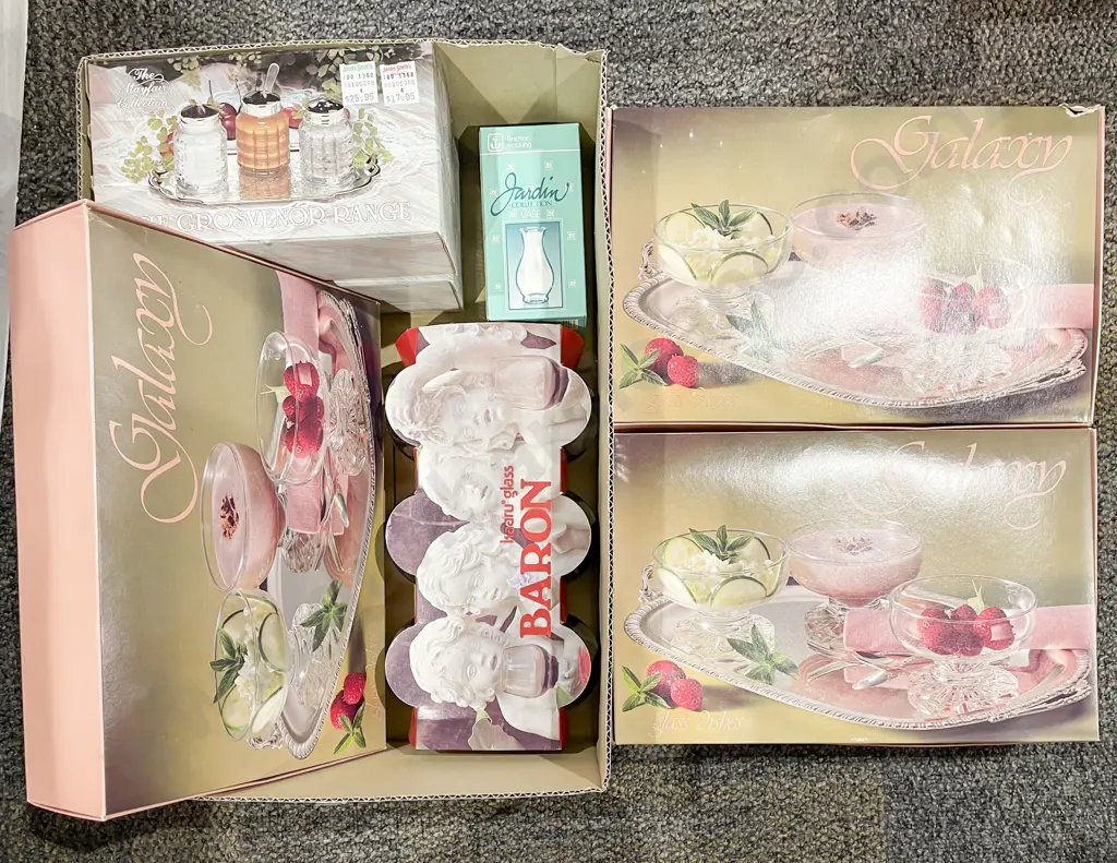 Quantity of Assorted Boxed Glassware etc Image 1++