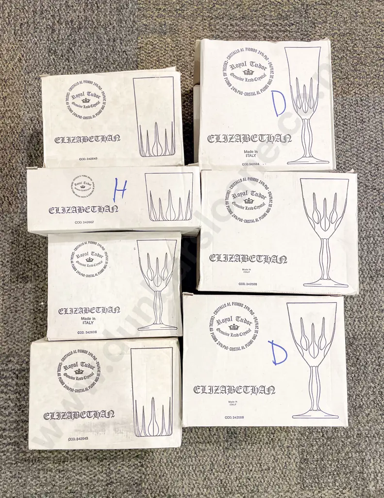 Quantity of Assorted Royal Tudor Boxed Crystal Glassware Image 1++