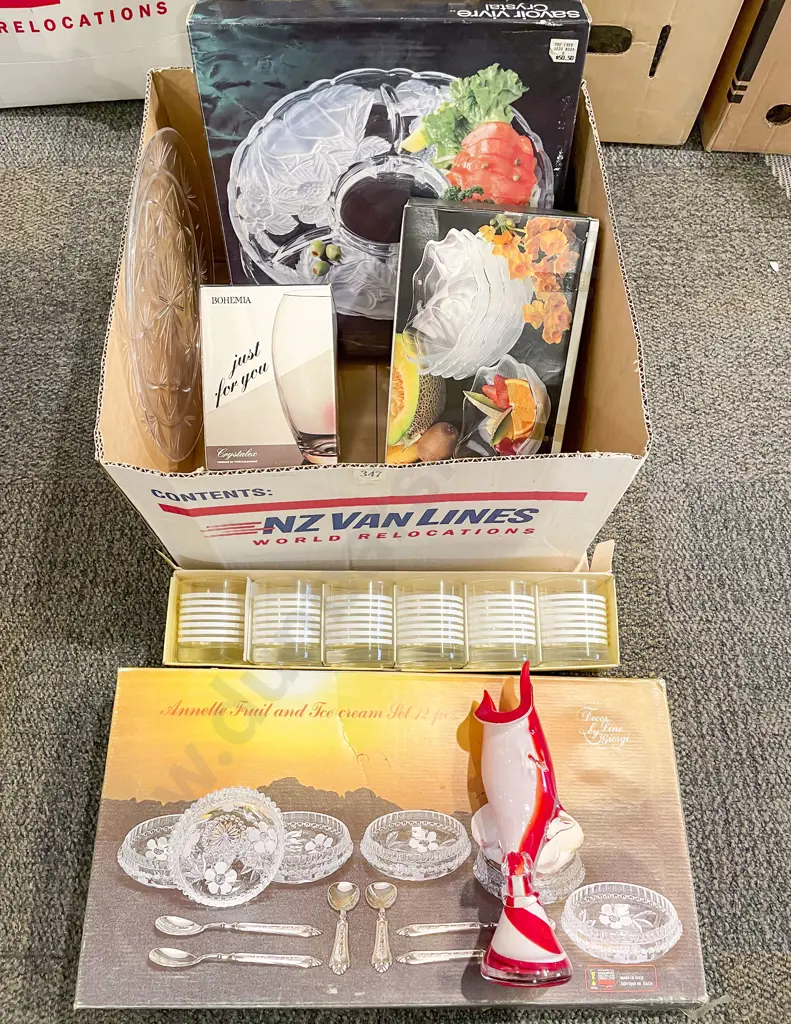 Quantity of Assorted Boxed Crystal & Glassware etc Image 1++
