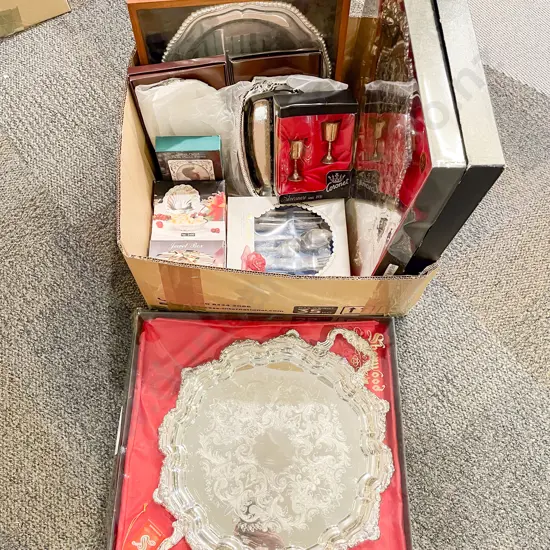 Quantity of Assorted Boxed Silver Plate etc