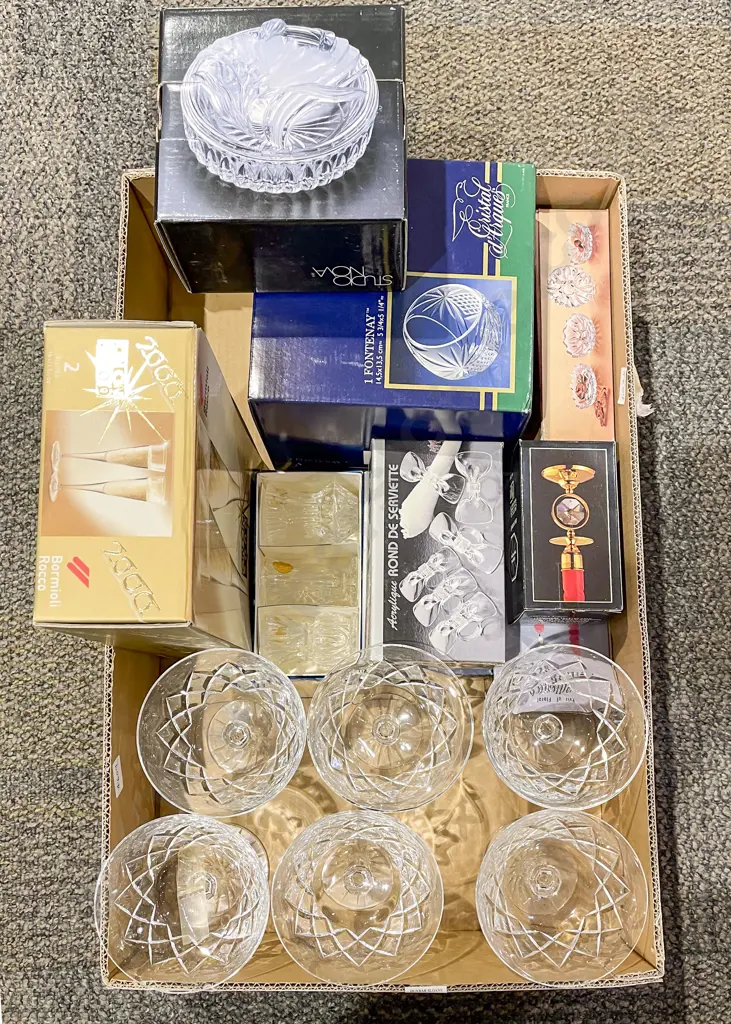 Quantity of Assorted Boxed Crystal & Glassware etc Image 1++