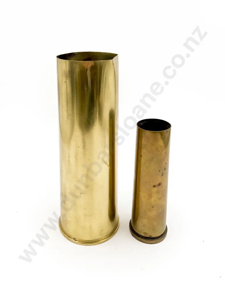 Two Brass Artillery Shells Image 1++