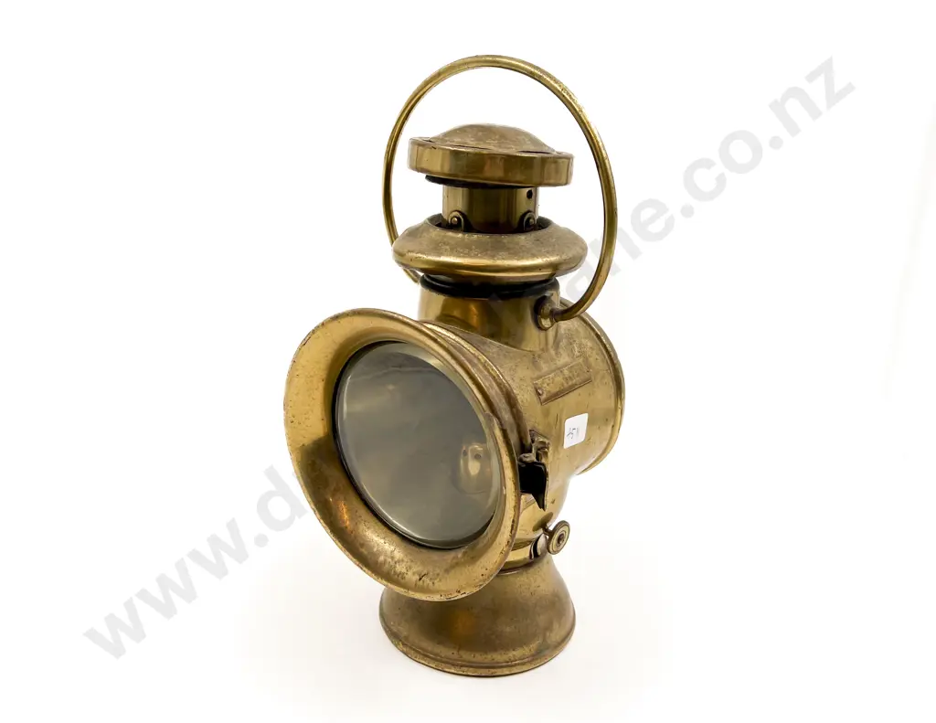 Vintage Brass Car Lamp Image 1++