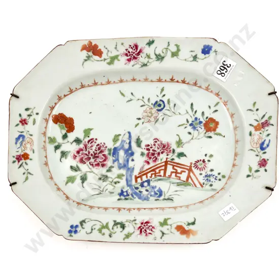Late 18th/Early 19th Cantonese Famille Rose Antique Export Ware Ashet