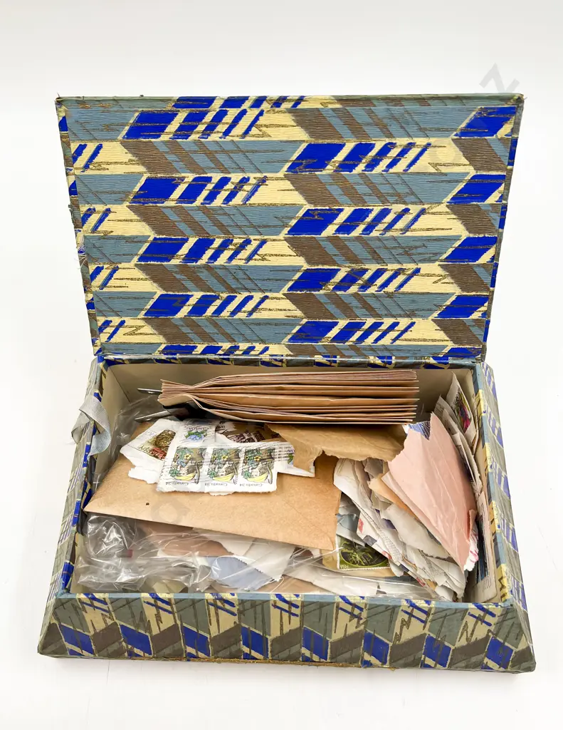 Two Boxes of Assorted Vintage Stamps Image 1++