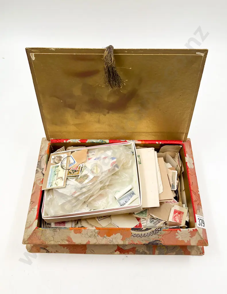 Two Boxes of Assorted Vintage Stamps Image 1++