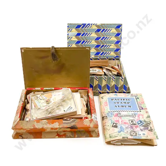 Two Boxes of Assorted Vintage Stamps