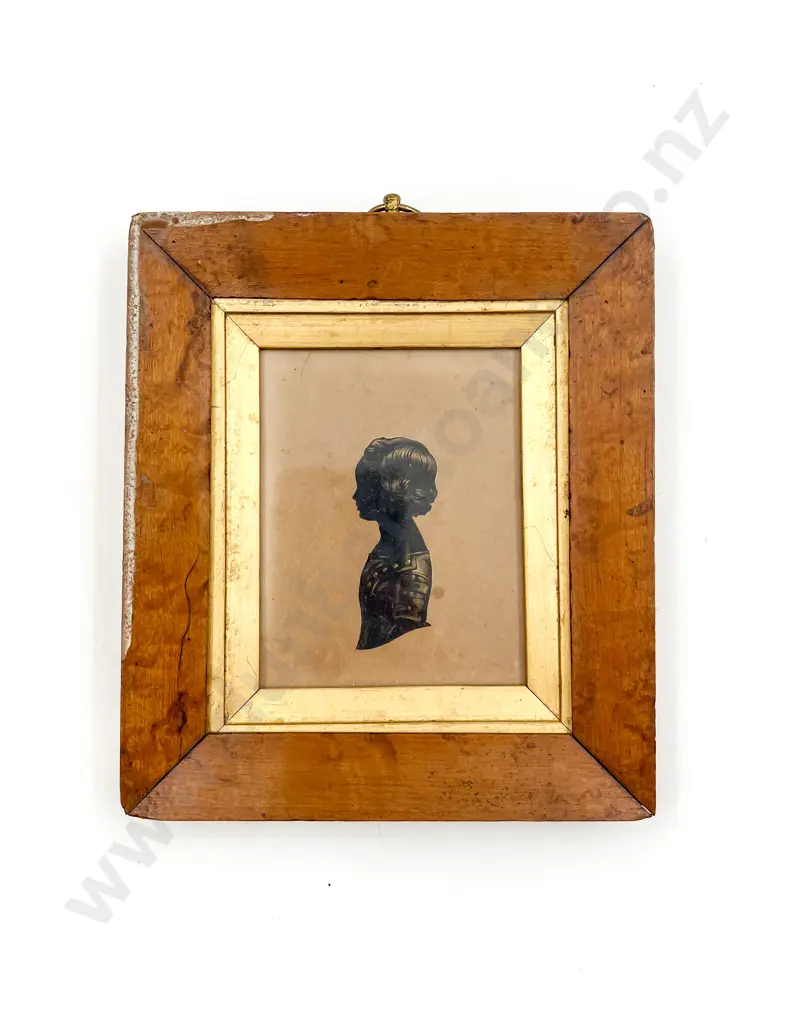 Victorian Framed Portrait Silhouette Image 1++