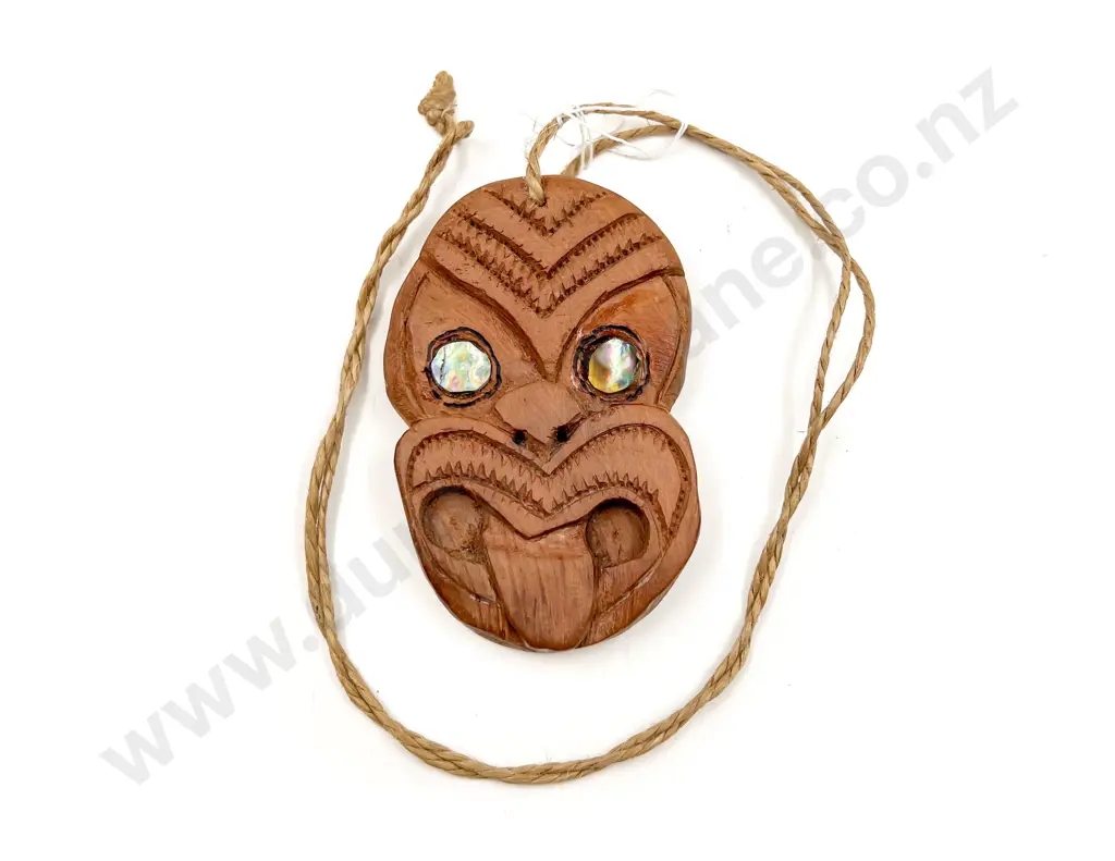Carved Tiki Necklace Image 1++