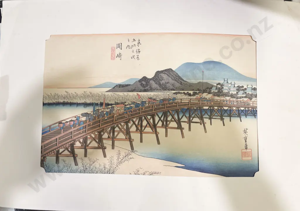 Two Unframed Japanese Woodblock Prints Image 1++