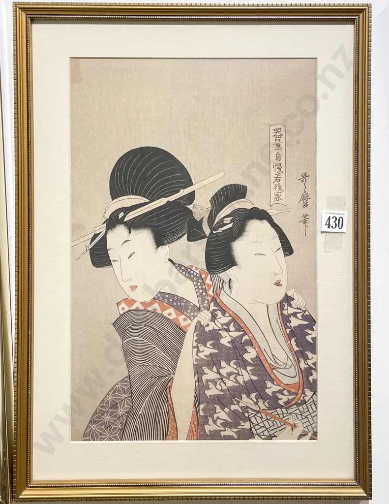 Japanese Woodblock Print Image 1++
