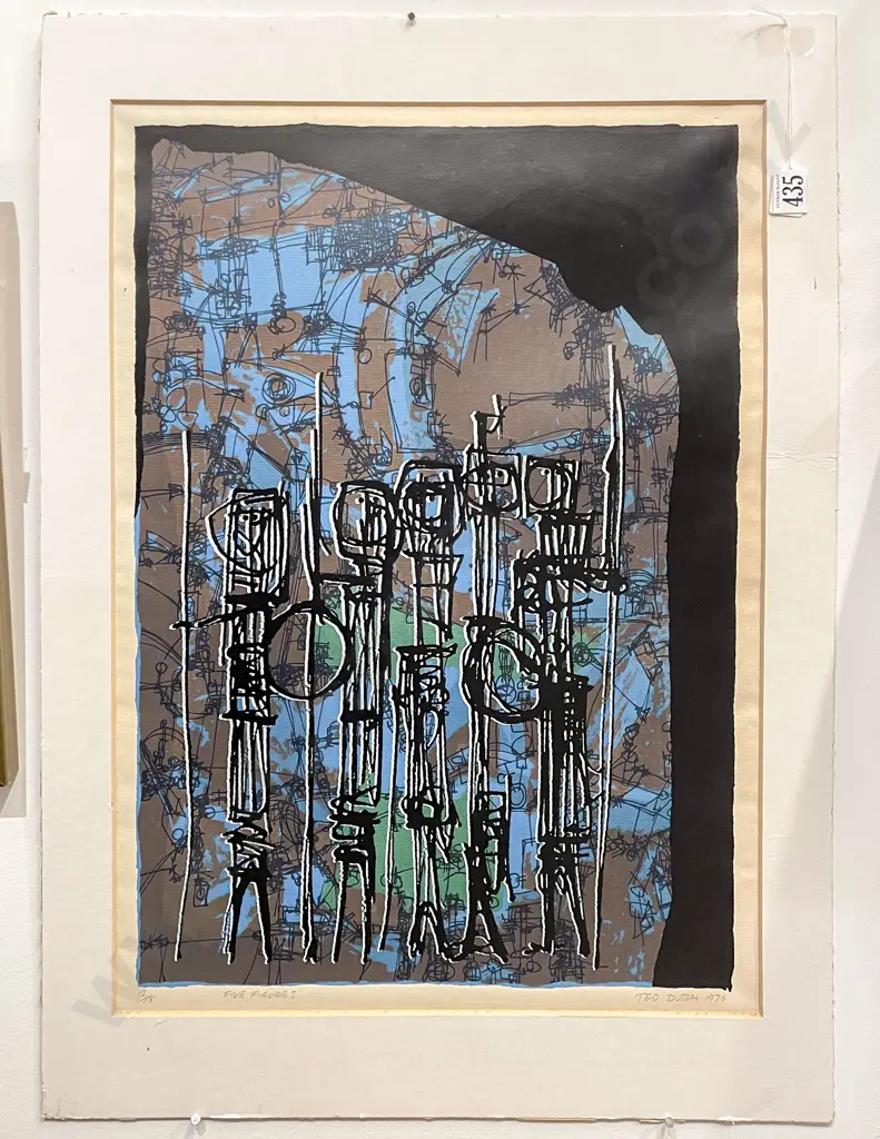 Ted Dutch - "Five Figures" - Ltd Ed 12/78 (Unframed) Image 1++