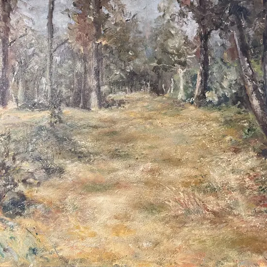 W. McLean - "Beside Beca River" - Oil on Board