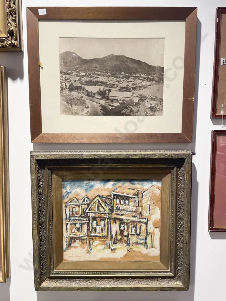 Rustic Mixed Media Architectural Study together with Photographic Print Image 1++