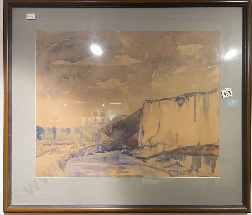 Hargreaves - Cliffside Landscape - Watercolour Image 1++