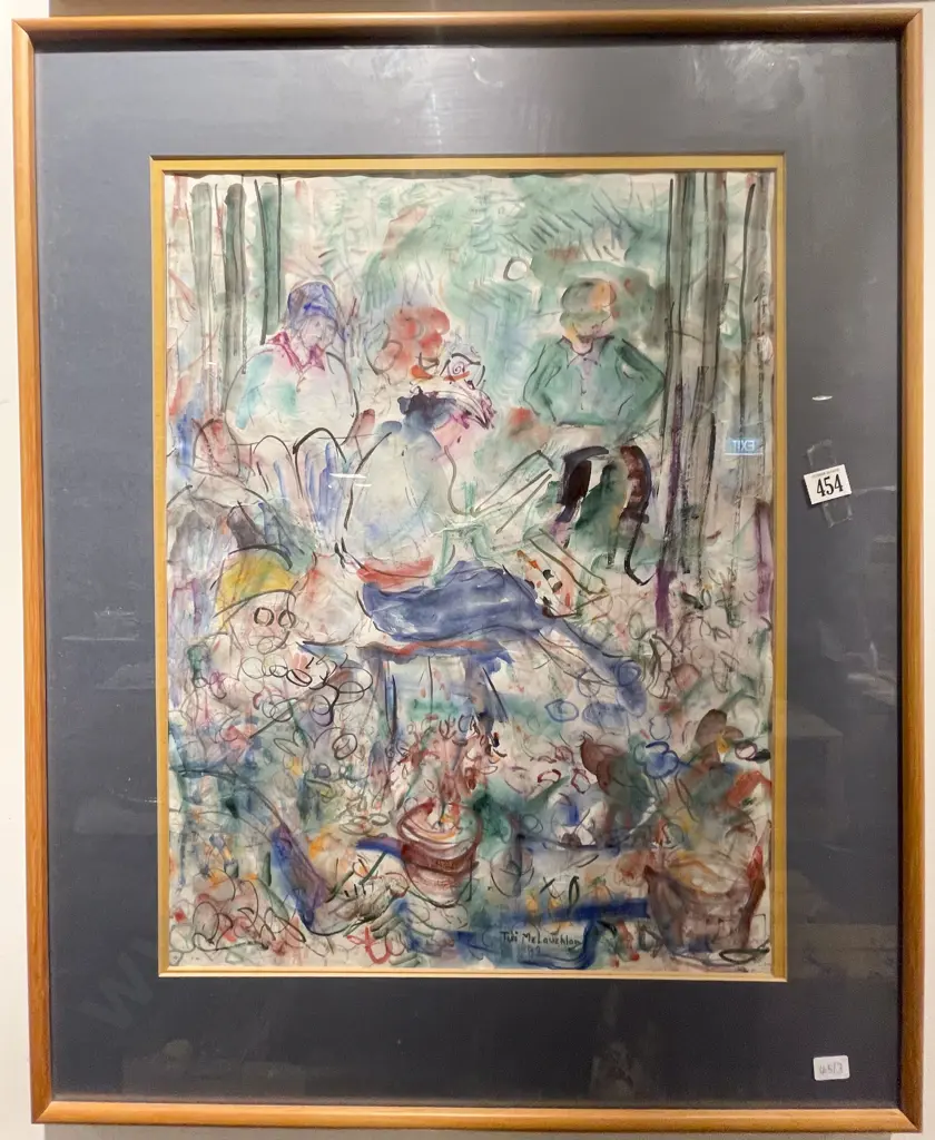 Tui McLauchlan - "The Painters" - Watercolour on Paper Image 1++
