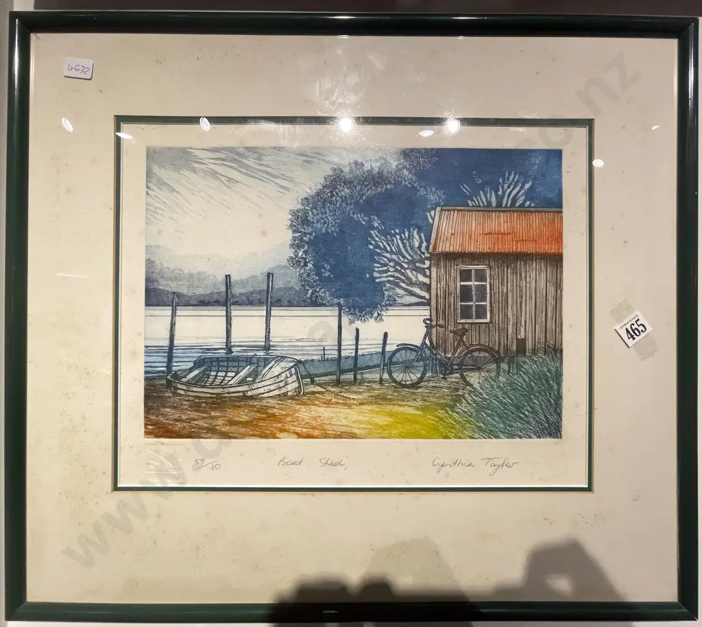 Cynthia Taylor - "Boat Shed" - Ltd Ed Print Image 1++