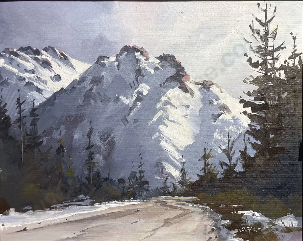 Brian Baxter - "Hanmer" - Oil on Board Image 1++