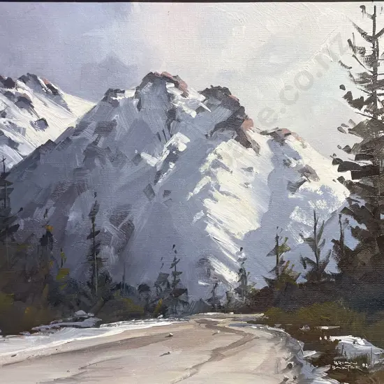 Brian Baxter - "Hanmer" - Oil on Board