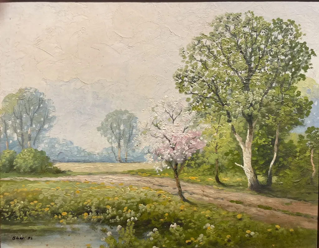 Four Works by Bandes - Oil on Boards Image 1++