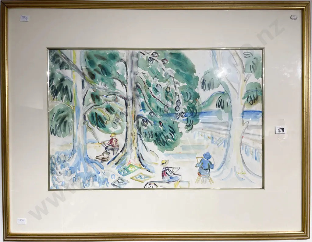 Lily Lewis (1921 - 2009) - Park Scene Image 1++