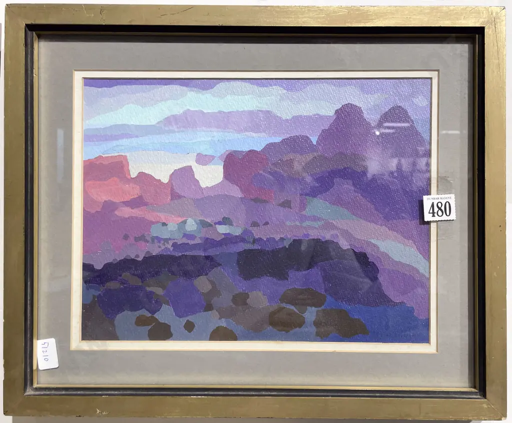 Alfred Calkoen - Abstract Oil Landscape Image 1++