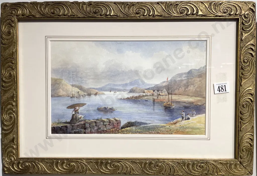 Unsigned Coastal Watercolour Image 1++