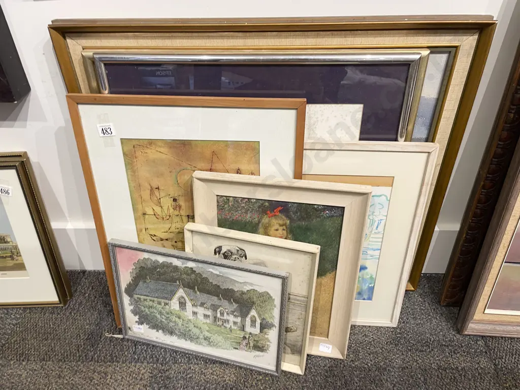Eight Assorted Prints & Originals Image 1++