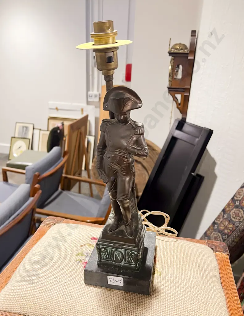 Bronze Style Figural Lamp of Napoleon Image 1++