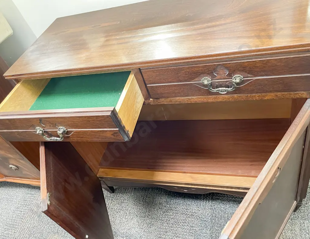 Reproduction Two Drawer Side Cabinet Image 1++