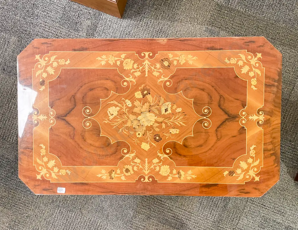 Italian Inlaid Coffee Table Image 1++