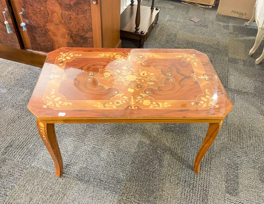 Italian Inlaid Coffee Table Image 1++