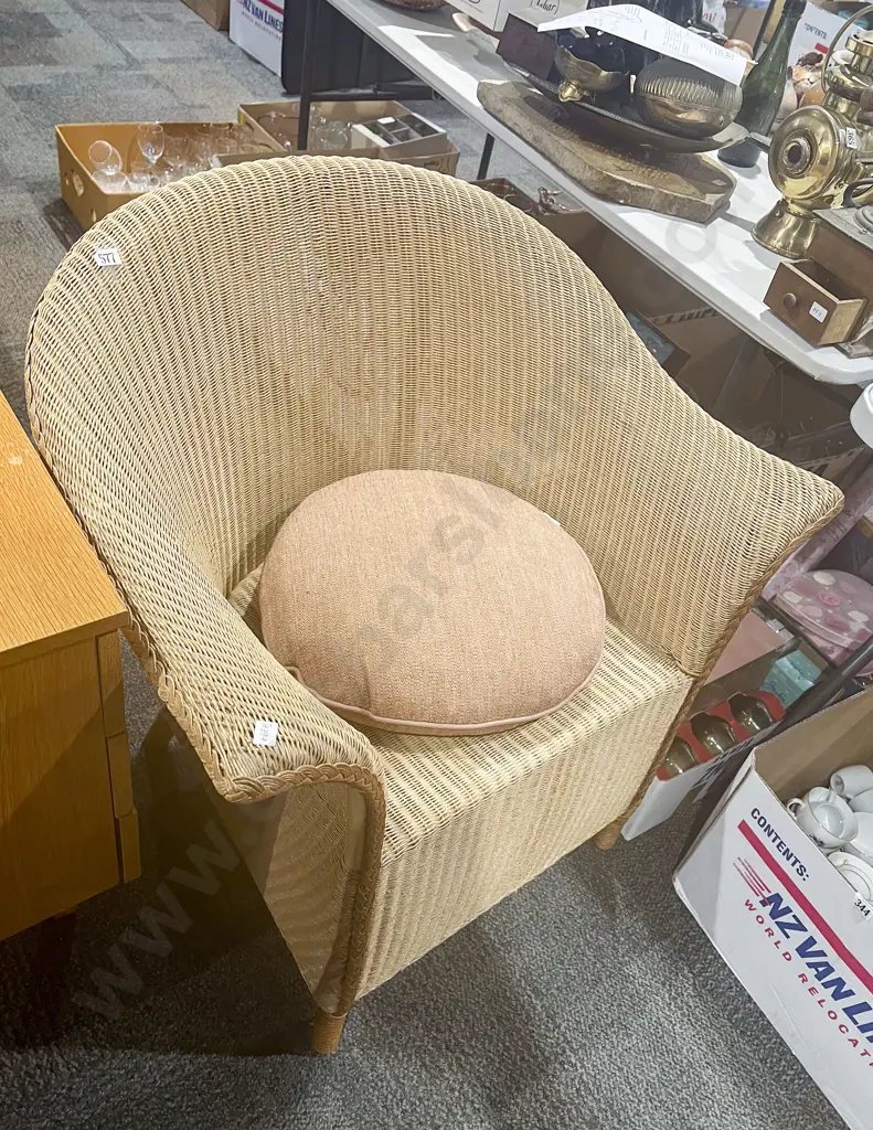 Lloyd Loom Rattan Single Chair Image 1++