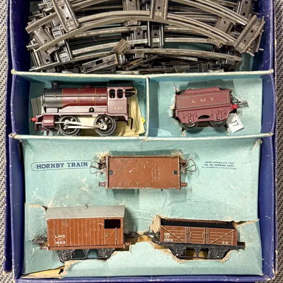 Hornby O Gauge Boxed Clockwork No601 Goods Set