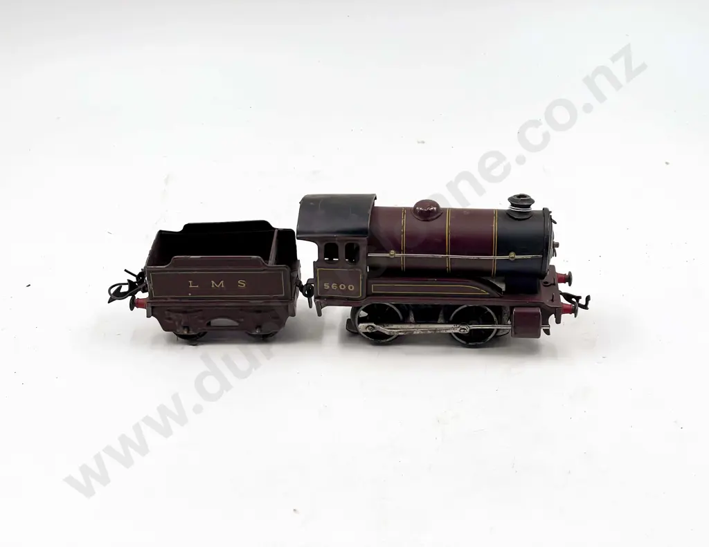 Hornby O Gauge Post war E502 Loco & Tender LMS Maroon No5600 Image 1++