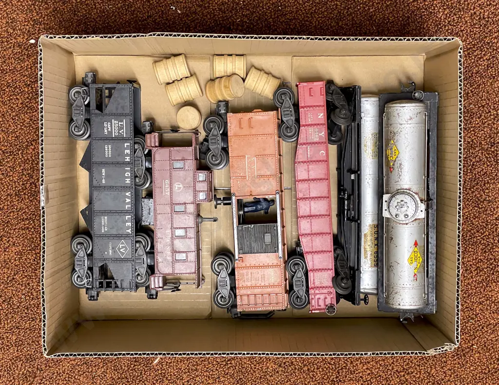 Lionel O Gauge Six Rolling Stock Wagons Image 1++