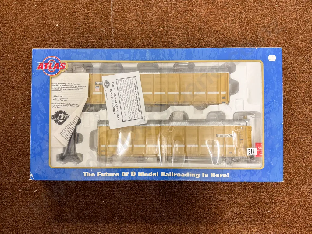 Atlas Boxed O Scale Big O Rolling Stock Articulated Covered Auto Carrier Image 1++