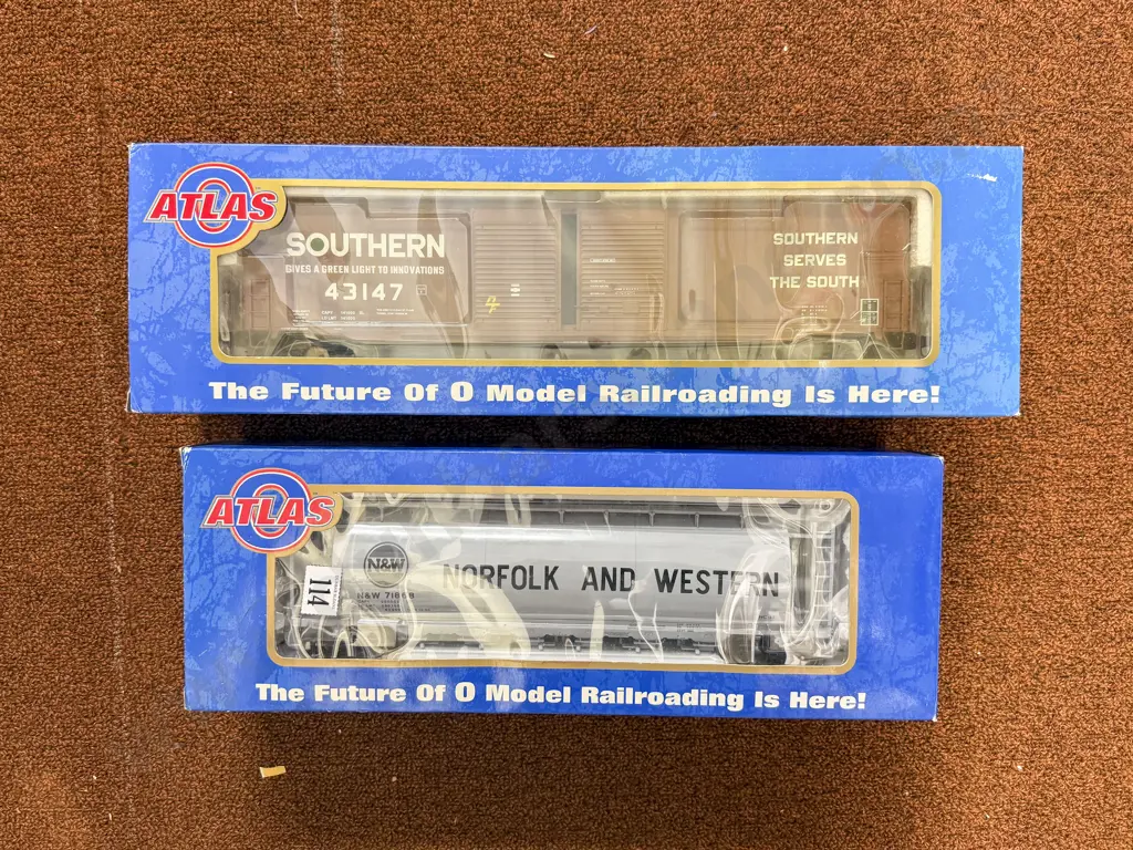 Atlas Boxed O Scale Two Big O Rolling Stock Wagons Image 1++