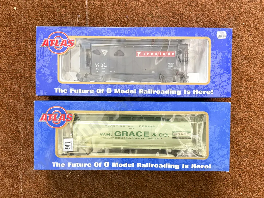 Atlas Boxed O Scale Two Big O Rolling Stock Wagons Image 1++