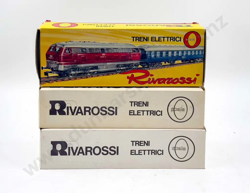 Rivarossi O Scale Three DB 4-wheel Old Time Coaches 1st Class and 2nd Class x2 Image 1++