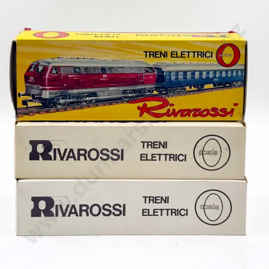 Rivarossi O Scale Three DB 4-wheel Old Time Coaches 1st Class and 2nd Class x2