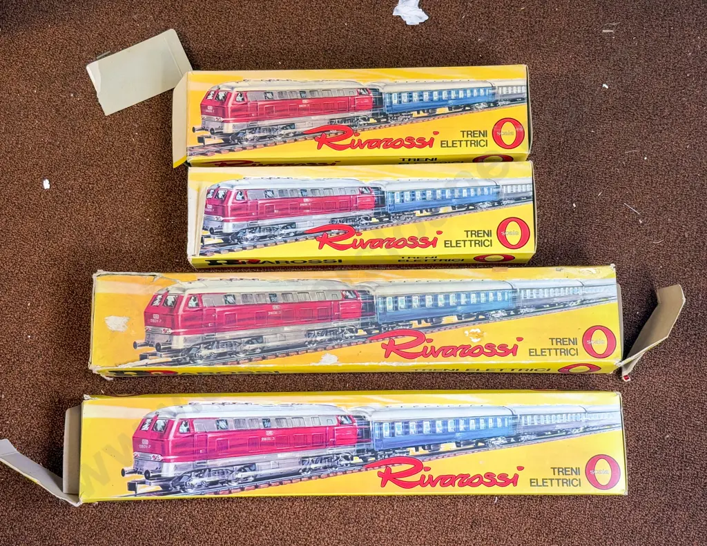 Rivarossi O Scale Boxed DB Flat Car with Containers x2 and Tank Car Aral x2 Image 1++