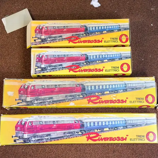 Rivarossi O Scale Boxed DB Flat Car with Containers x2 and Tank Car Aral x2
