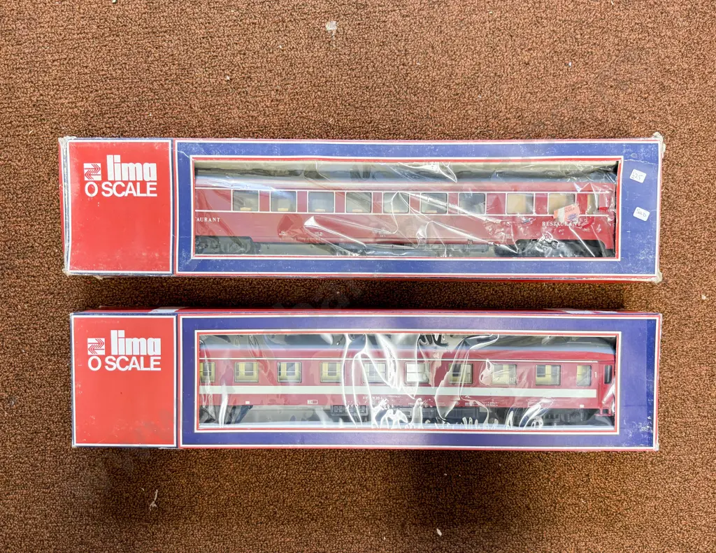 Lima O Scale Boxed SNCF 1st Class Coach and Restaurant Car Image 1++