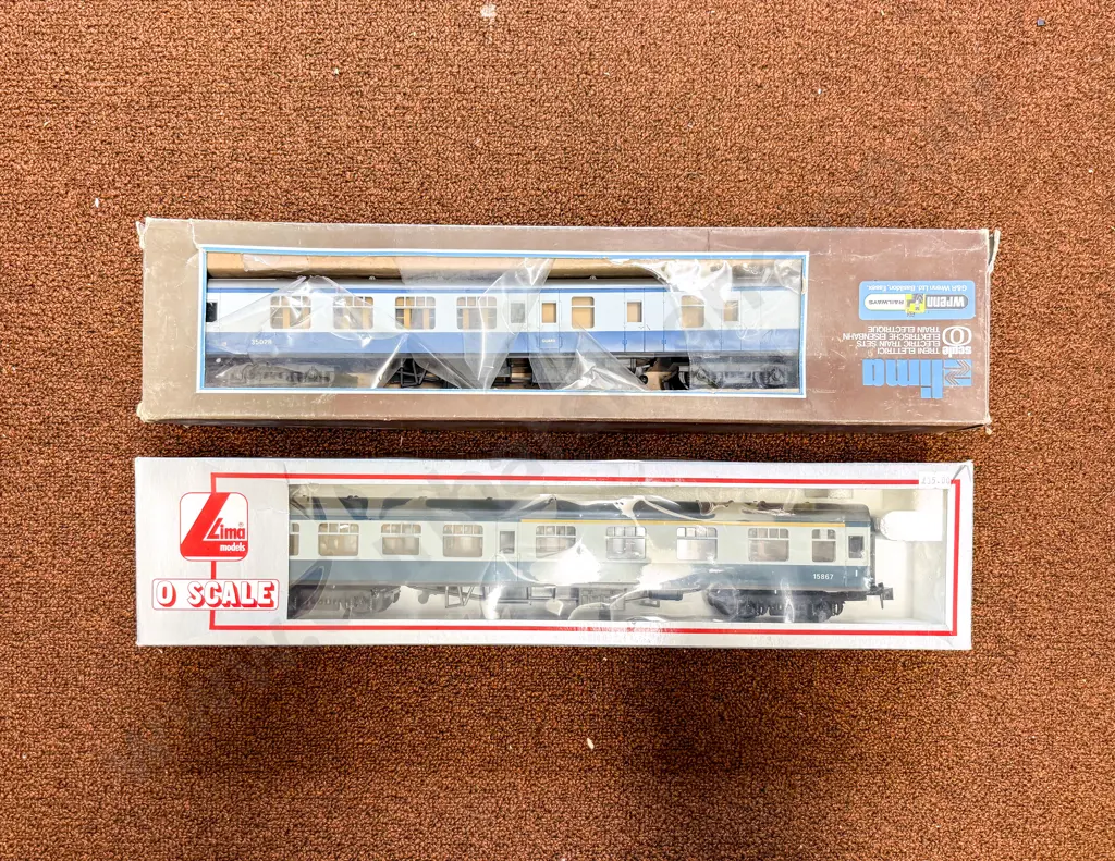 Lima O Scale Boxed BR Express 1st Class Coach and Corridor Brake Guard Coach Image 1++