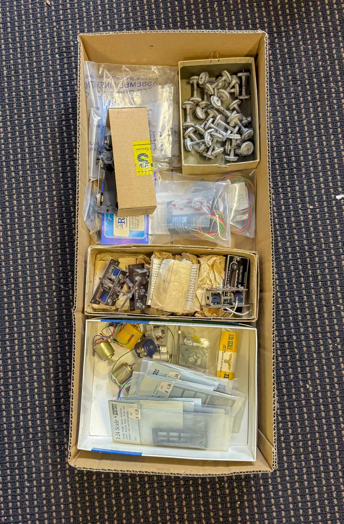 Qty of Various Electrical Switches Wheels and Motors Image 1++