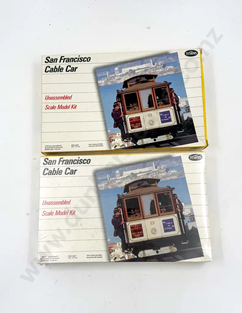 Two 1/48scale San Francisco Cable Car Model Kits Image 1++