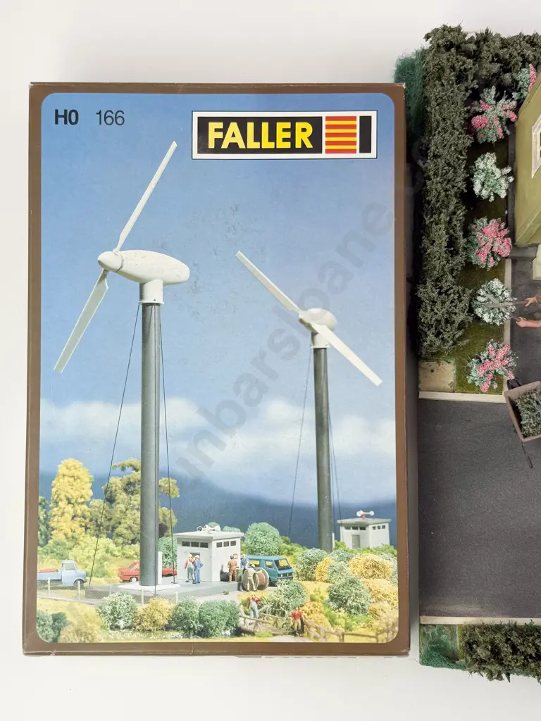 Faller HO Gauge Completed Power Station with Garden and other Garden Accessories Image 1++