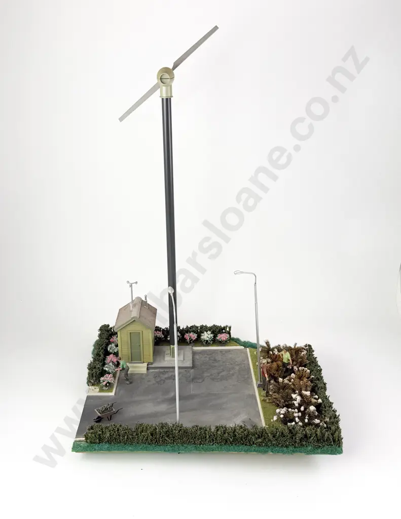 Faller HO Gauge Completed Power Station with Garden and other Garden Accessories Image 1++